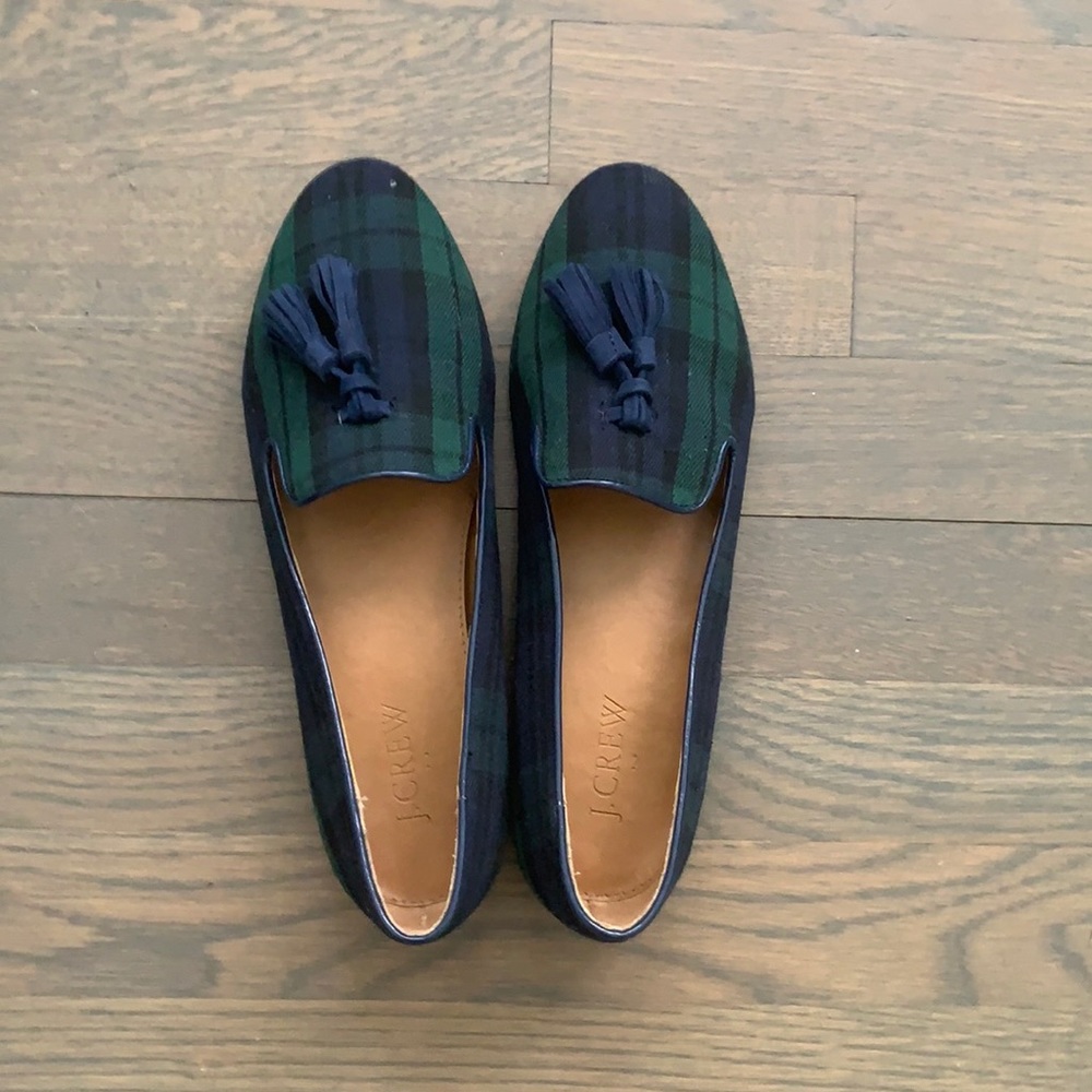 J Crew Scotch Plaid Loafers